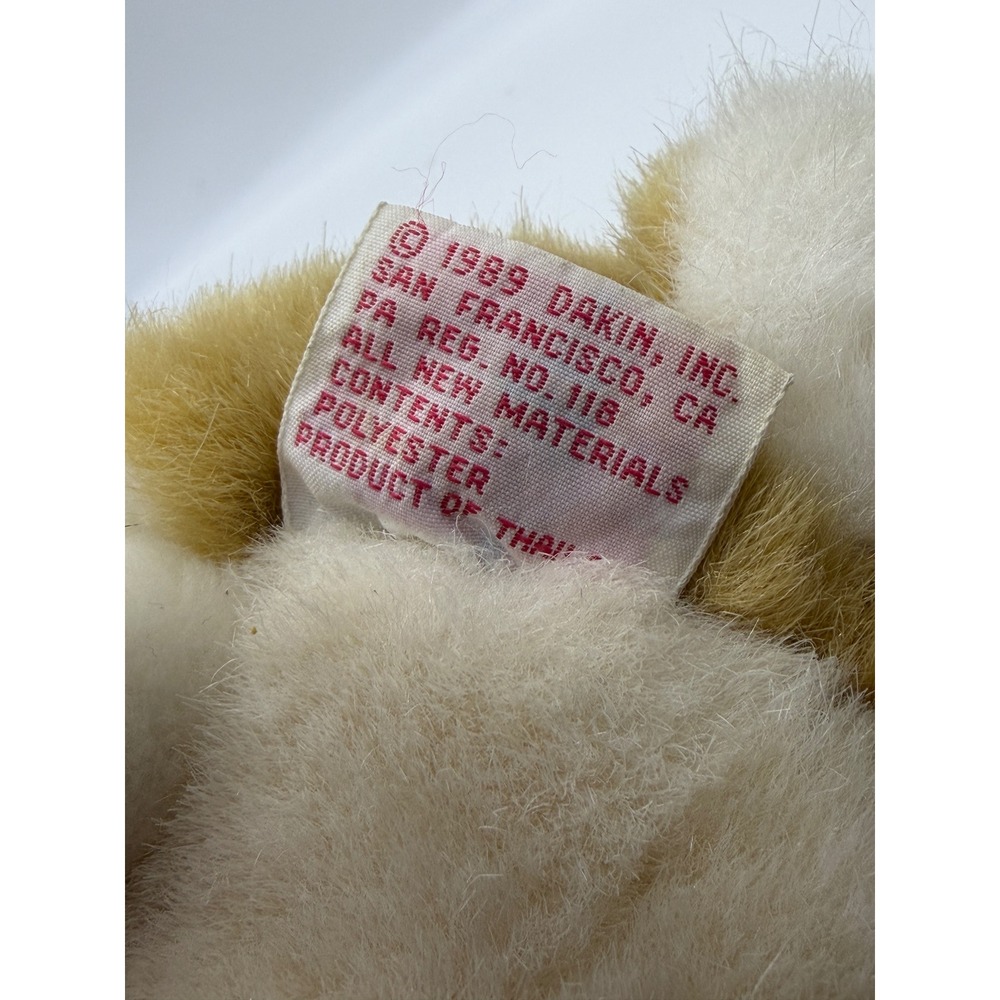 Dakin Vintage Brown Lop Ear Bunny Rabbit Plush Toy 1989 Easter - Picture 3 of 4